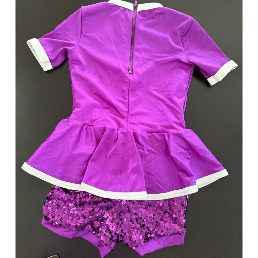 Weissman Dance Costume Weissman Pump Up The Jam sequin purple girl's MC 11/12